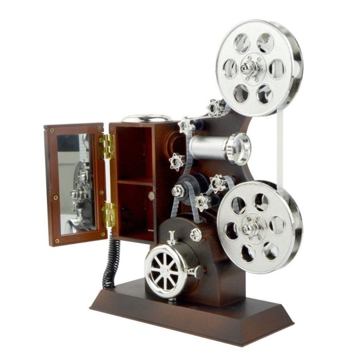 Antique Vintage Hand Crank Grand Film Projector Movement Music Musical Box  PartyErasers